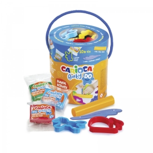 Πλαστοζυμαράκια Carioca Baby 43189 Κουβαδάκι 10τεμ X 40gr + Εργαλεία (για 1+)