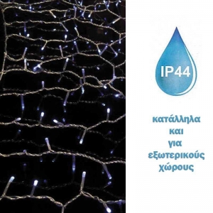 100 ΛΑΜΠΑΚΙΑ LED ΒΡΟΧΗ 20 ΓΡΑΜΜΩΝ ΕΞΩΤ. ΧΩΡΟΥ ΘΕΡΜΟ