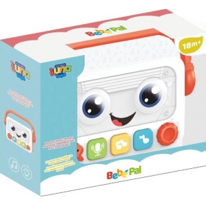 Ραδιοφωνάκι Luna Toys που ηχογραφεί με μουσική και φως 22x7x17,8 εκ.