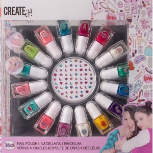 ΣΕΤ ΜΕ 16 ΜΙΚΡΑ ΜΑΝΟ ΚΑΙ ΣΤΡΑΣΑΚΙΑ ΣΕ ΔΙΑΦΟΡΑ ΧΡΩΜΑΤΑ  –  CREATE it! 84515