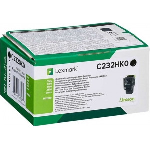 TONER LEXMARK C232HK0 BLACK HC 3kpgs (C2325/C2425)