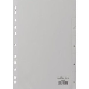 ΔΙΑΧΩΡΙΣΤΙΚΑ Α4 ΠΛΑΣΤΙΚΑ ΓΚΡΙ 1-5