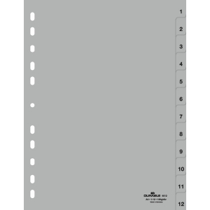 ΔΙΑΧΩΡΙΣΤΙΚΑ Α4 ΠΛΑΣΤΙΚΑ ΓΚΡΙ 1-12