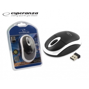ΠΟΝΤΙΚΙ ESPERANZA ΑΣΥΡΜΑΤΟ USB TITANUM TM116W ΜΑΥΡΟ/ΛΕΥΚΟ