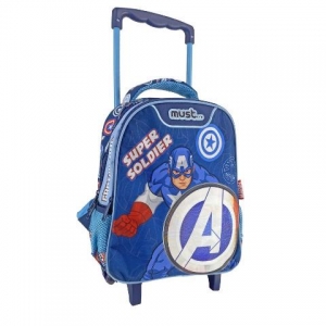 ΤΣΑΝΤΑ ΤΡΟΛΛΕΥ ΝΗΠΙΟΥ MUST AVENGERS CAPTAIN AMERICA SUPER SOLDIER 506102