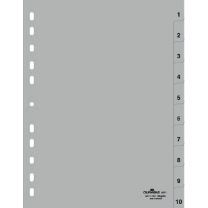 ΔΙΑΧΩΡΙΣΤΙΚΑ A4 ΠΛΑΣΤΙΚΑ ΓΚΡΙ 1-10