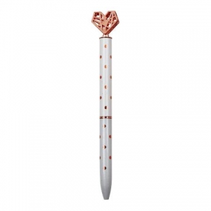 ΣΤΥΛΟ ΜΕΤΑΛΛΙΚΟ ΚΑΡΔΙΑ 4ΧΡ TESORO 582331