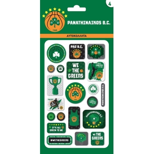 Αυτοκόλλητα Puffy - Παναθηναϊκός Μπάσκετ 4