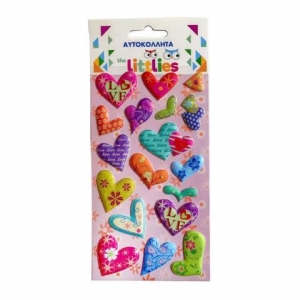 ΑΥΤΟΚΟΛΛΗΤΑ 10X22EK. ΚΑΡΔΙΕΣ THE LITTLIES 646967