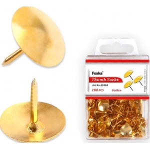 ΠΙΝΕΖΕΣ FOSKA AS40A ΧΡΥΣΕΣ 100ΤΕΜ.