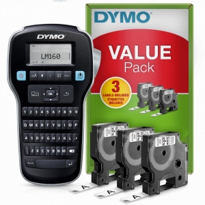 ΕΤΙΚΕΤΟΓΡΑΦΟΣ DYMO LM160 + 3 D1 tapes 12mmX7m PACK (2142267)