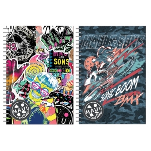 ΤΕΤΡΑΔΙΟ ΣΠΙΡΑΛ 2θεμ. Maui SHARKMAN RADNESS 339-37402 (17Χ25εκ.)