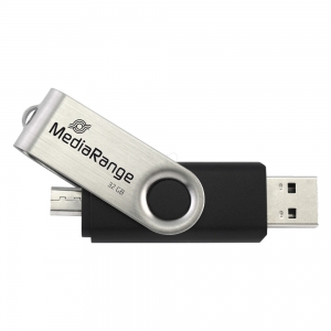 ΜΝΗΜΗ USB MEDIARANGE Nano 32GB+micro USB (MR932-2)