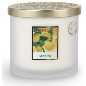 ΑΡΩΜΑΤΙΚΟ ΚΕΡΙ ΔΙΠΛΟ ΦΥΤΙΛΙ ΛΕΜΟΝΙ (HEART & HOME)