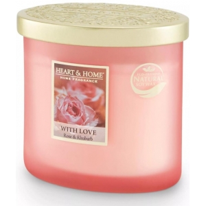 ΑΡΩΜΑΤΙΚΟ ΚΕΡΙ ΔΙΠΛΟ ΦΥΤΙΛΙ Με Αγάπη 2 (HEART & HOME)