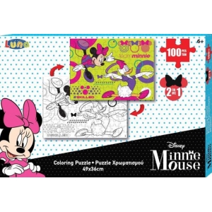 PUZZLE ΧΡΩΜΑΤΙΣΜΟΥ 2 ΟΨΕΩΝ 100ΤΕΜ MINNIE LUNA 000562639