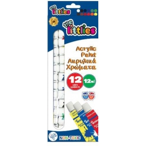 ΑΚΡΥΛΙΚΑ ΧΡΩΜΑΤΑ THE LITTLIES 12ML 12 ΧΡΩΜΑΤΑ