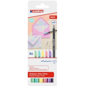 ΣΕΤ ΜΑΡΚΑΔΟΡΟI EDDING 1200pastel 6τεμαχίων