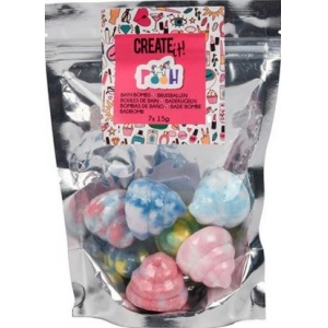 7 BATH BOMΒS UNICORN POOP –  CREATE it! 84418