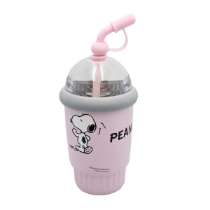 Παγούρι Θερμός με Καλαμάκι Gim Peanuts 555-84196 (400ml)