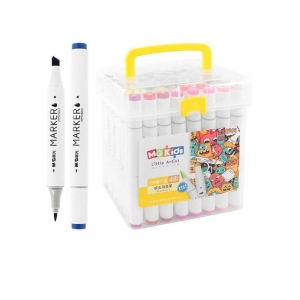 Μαρκαδόροι Ζωγραφικής M&G ZPMV8004 3mm με Διπλή Μύτη (48τμχ)