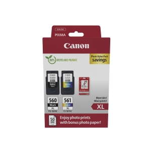 ΜΕΛΑΝΙ Canon PG-560XL/CL-561XL Photo Value Pack (3712C008)