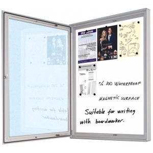 ΠΙΝΑΚΑΣ ΑΝΑΚΟΙΝΩΣΕΩΝ ΛΕΥΚΟΣ ΜΕ ΤΖΑΜΙ 6Α4 (58,5x107,5εκ)