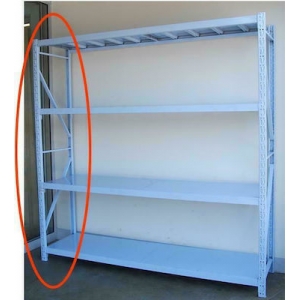 Πλαίσιο πλαϊνό ραφιών ΤΙΤΑΝ 35418 Υ200x50εκ. βάθος