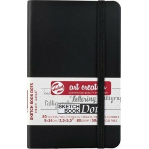 SKETCH BOOK DOT TALENS ΜΑΥΡΟ 80Φ. 9Χ14 (38919)