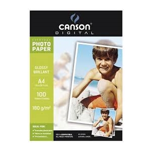 ΧΑΡΤΙ CANSON PHOTO GLOSSY 180GR. 100Φ.